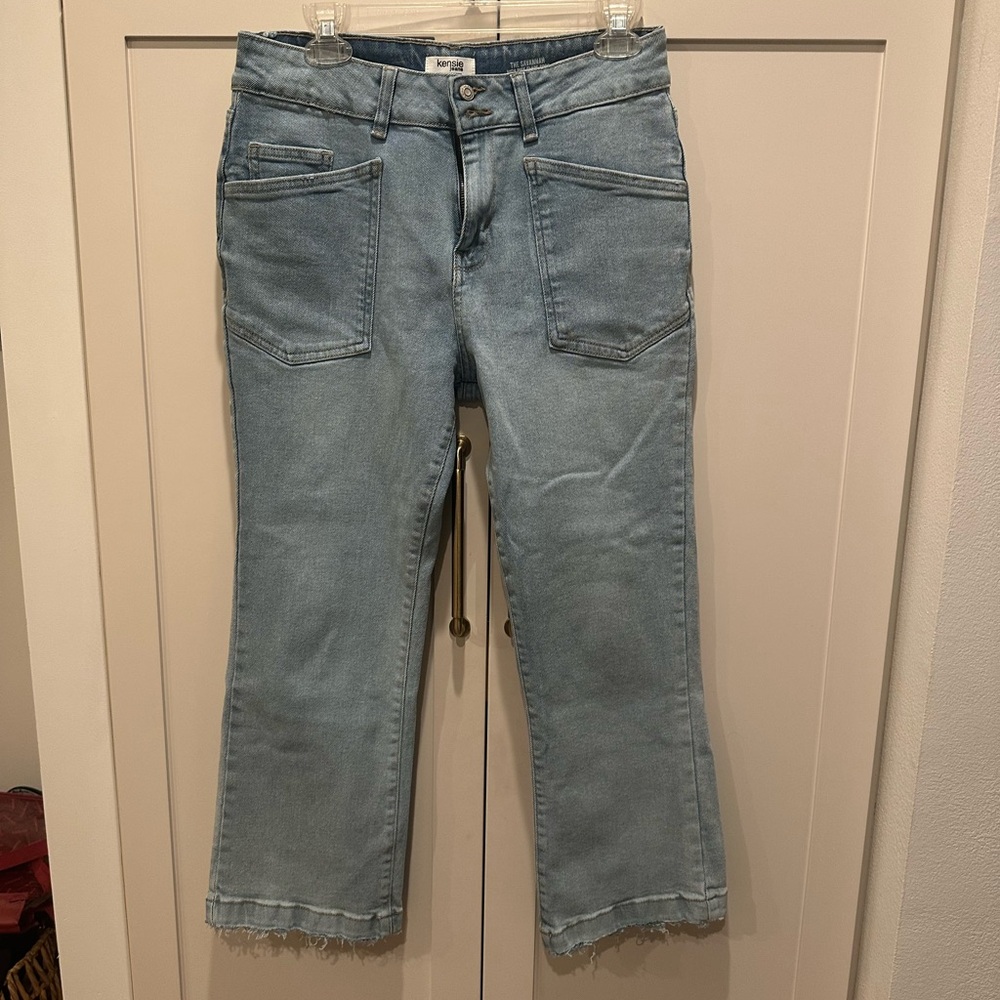 Kensie Light Blue Ankle Jeans High Rise